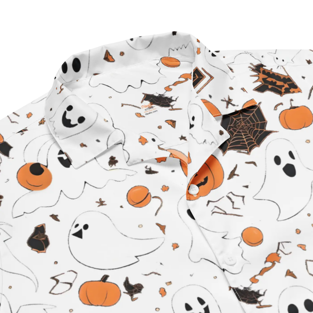 Eco Friendly Unisex Button Shirt - Halloween Party Style - DipaliZ