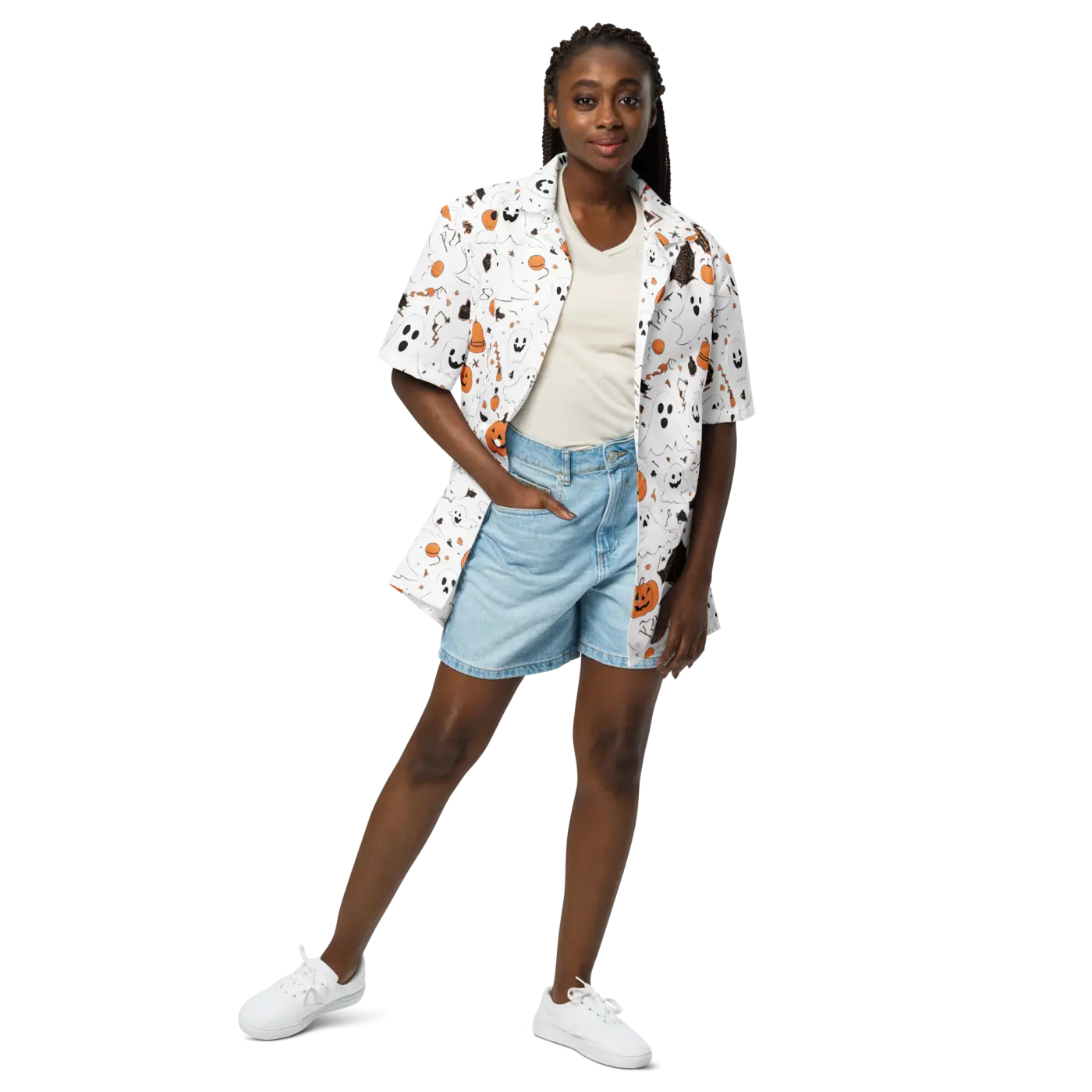 Eco Friendly Unisex Button Shirt - Halloween Party Style - DipaliZ