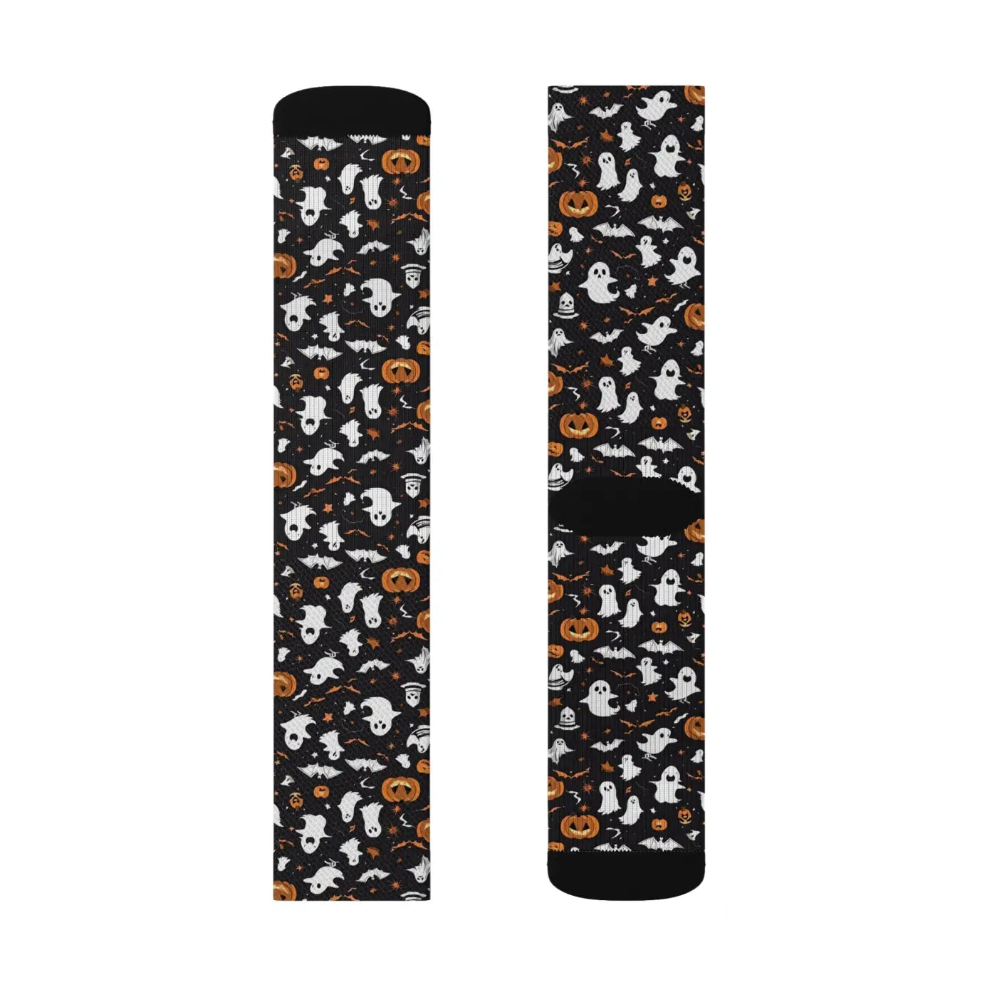 Sublimation Socks - Ghosts and Pumpkin Design - DipaliZ