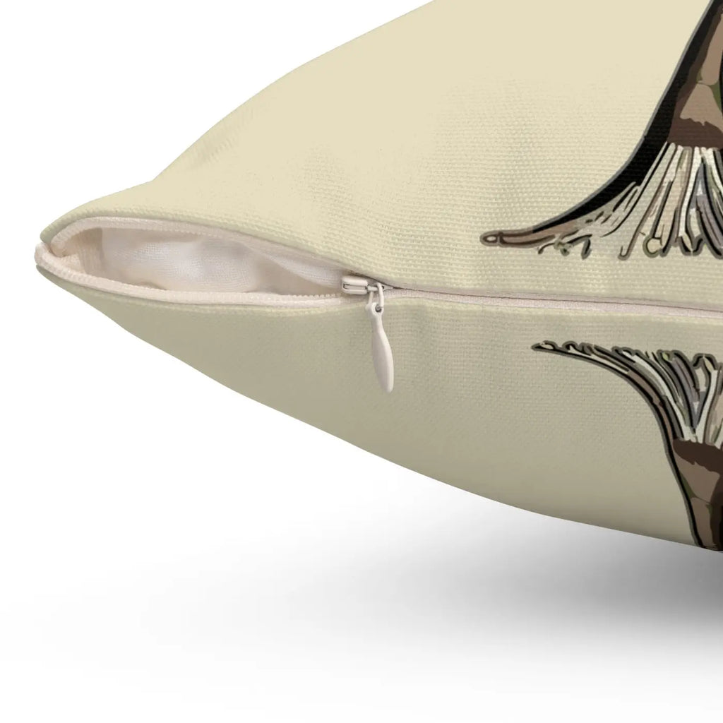 Ginkgo Tree Polyester Square Pillow - Modern Home Decor - DipaliZ