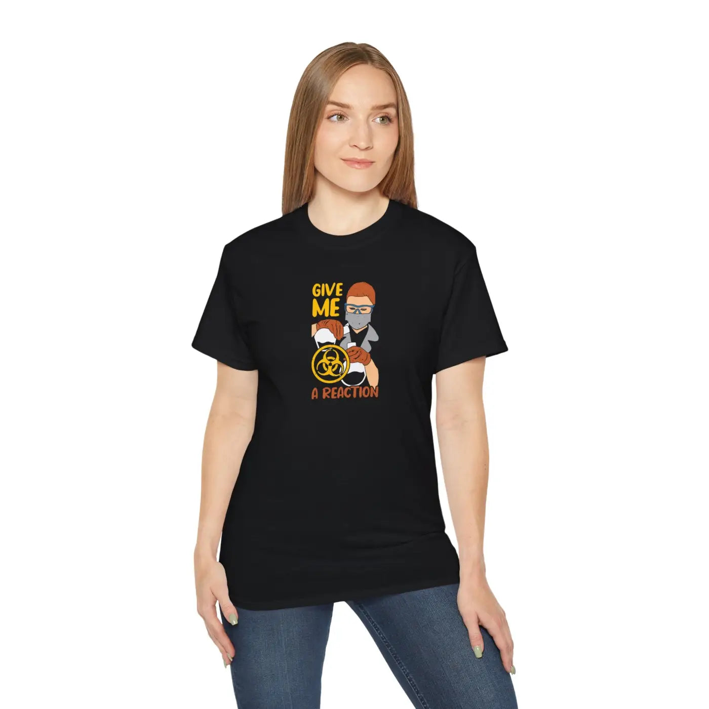 Unisex Ultra Cotton Tee - Give Me A Reaction Design - DipaliZ