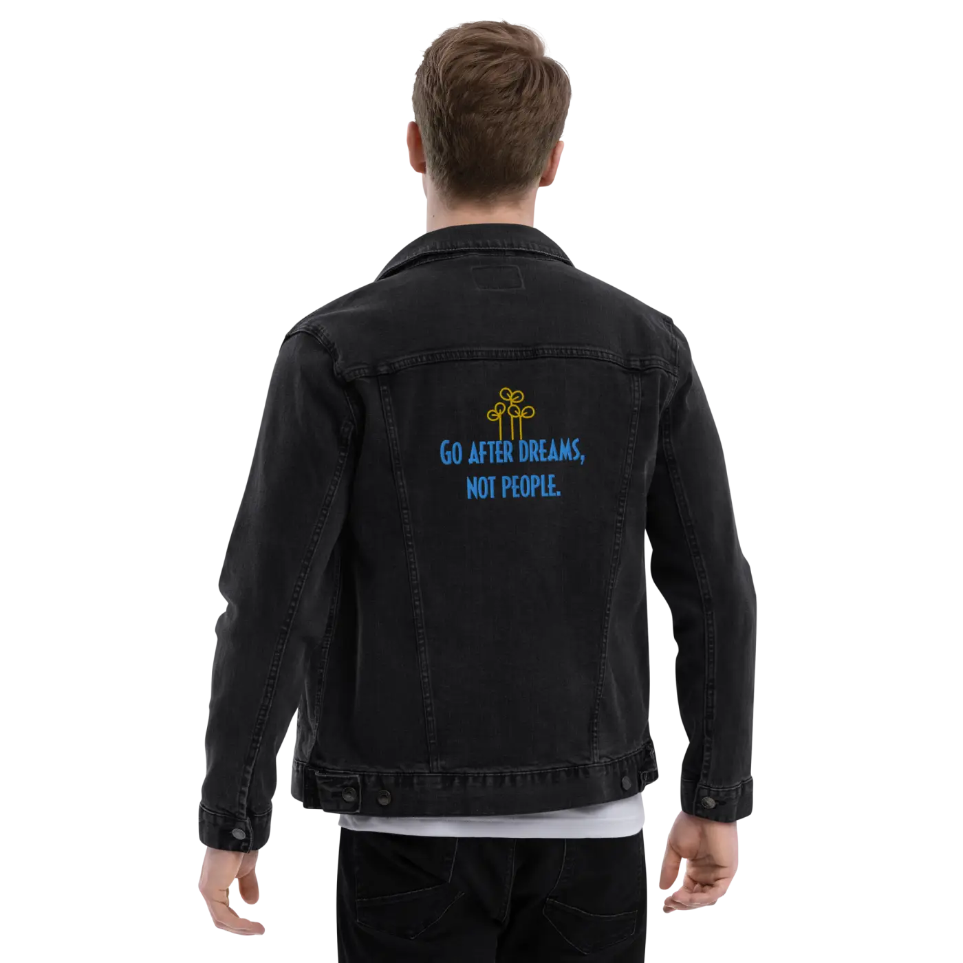 Unisex Denim Jacket - Bold Graphic Streetwear - DipaliZ