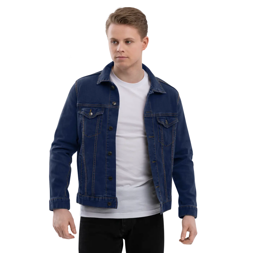 Unisex Denim Jacket - Bold Graphic Streetwear - DipaliZ