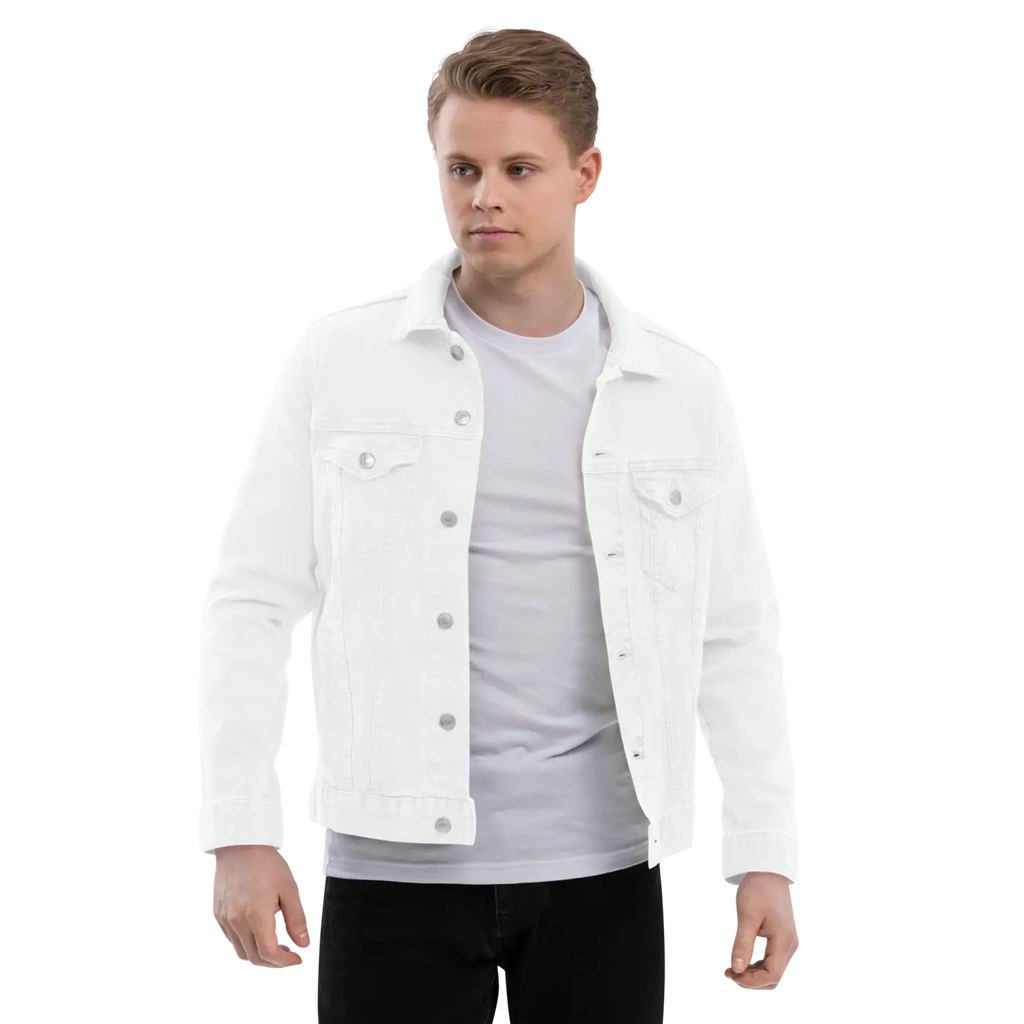 Unisex Denim Jacket - Bold Graphic Streetwear - DipaliZ