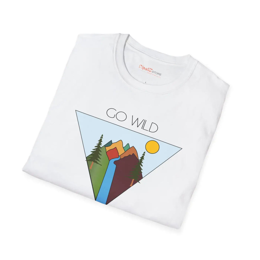 Go Wild Softstyle T Shirt - Adventure Travel Tee - DipaliZ