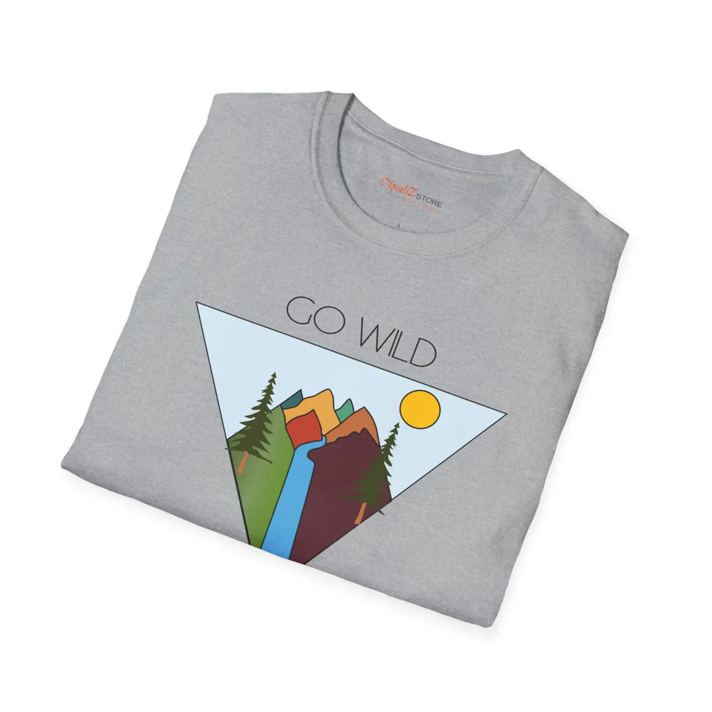 Go Wild Softstyle T Shirt - Adventure Travel Tee - DipaliZ