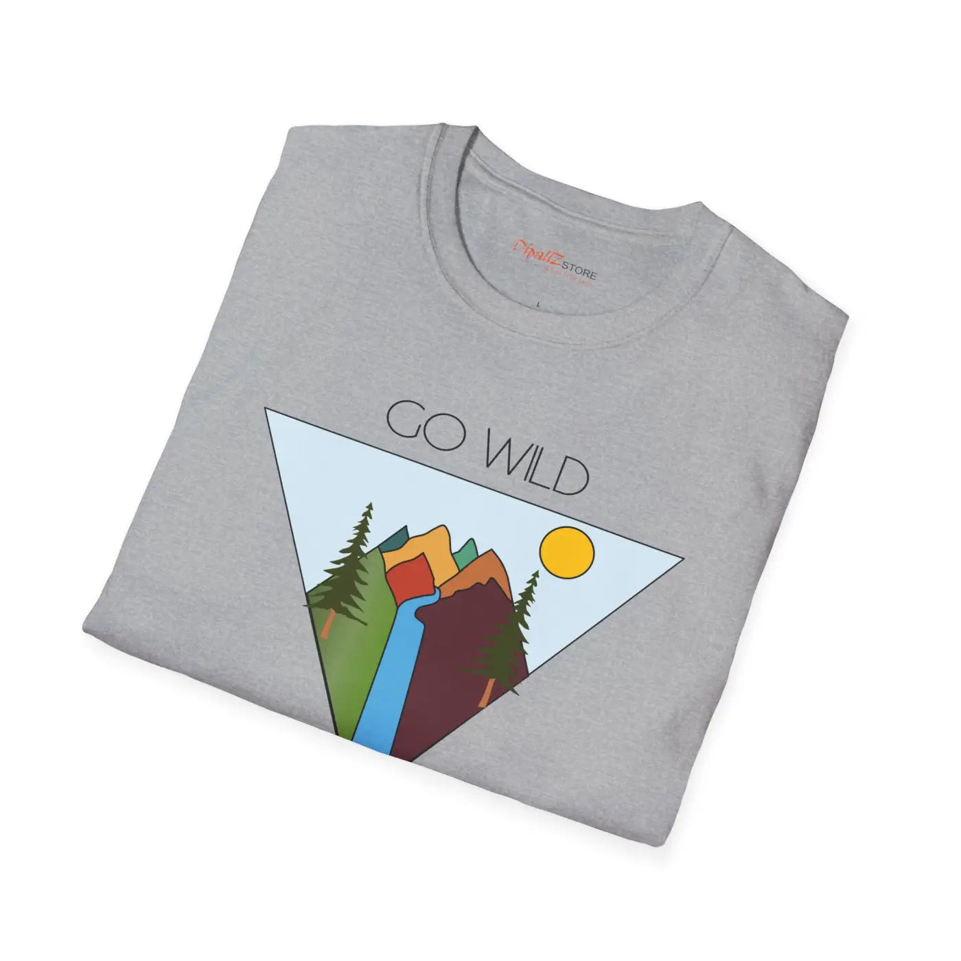 Go Wild Softstyle T Shirt - Adventure Travel Tee - DipaliZ