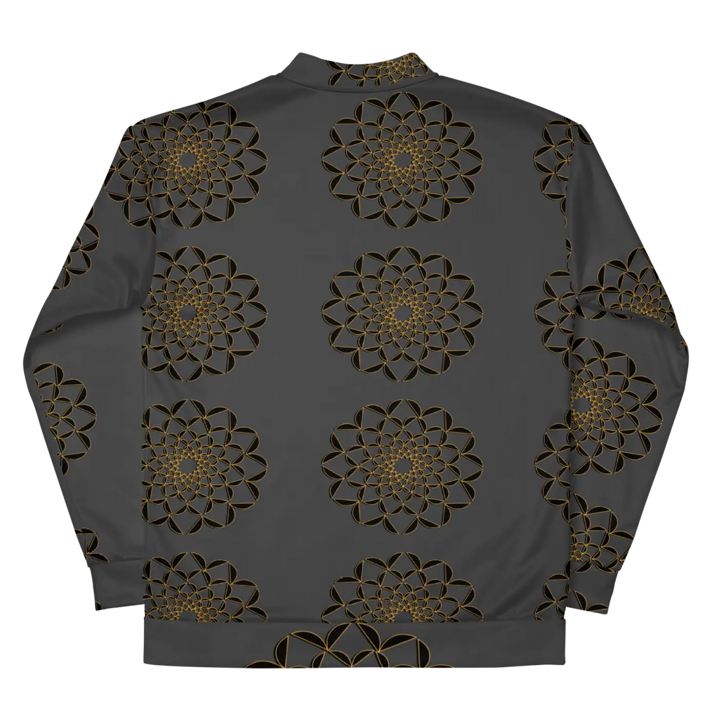 Golden Pattern Bomber Jacket - Unisex Streetwear - DipaliZ