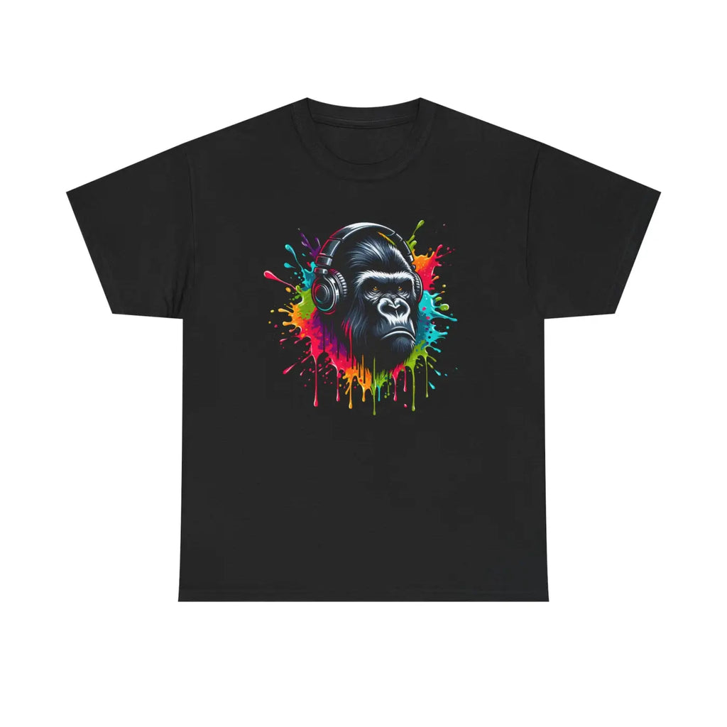 Gorilla Headphones Cotton Tee - Unisex Heavy Tee - DipaliZ