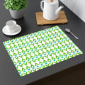 Cyan Geometrical Pattern Placemat - Bold Dining Style - DipaliZ