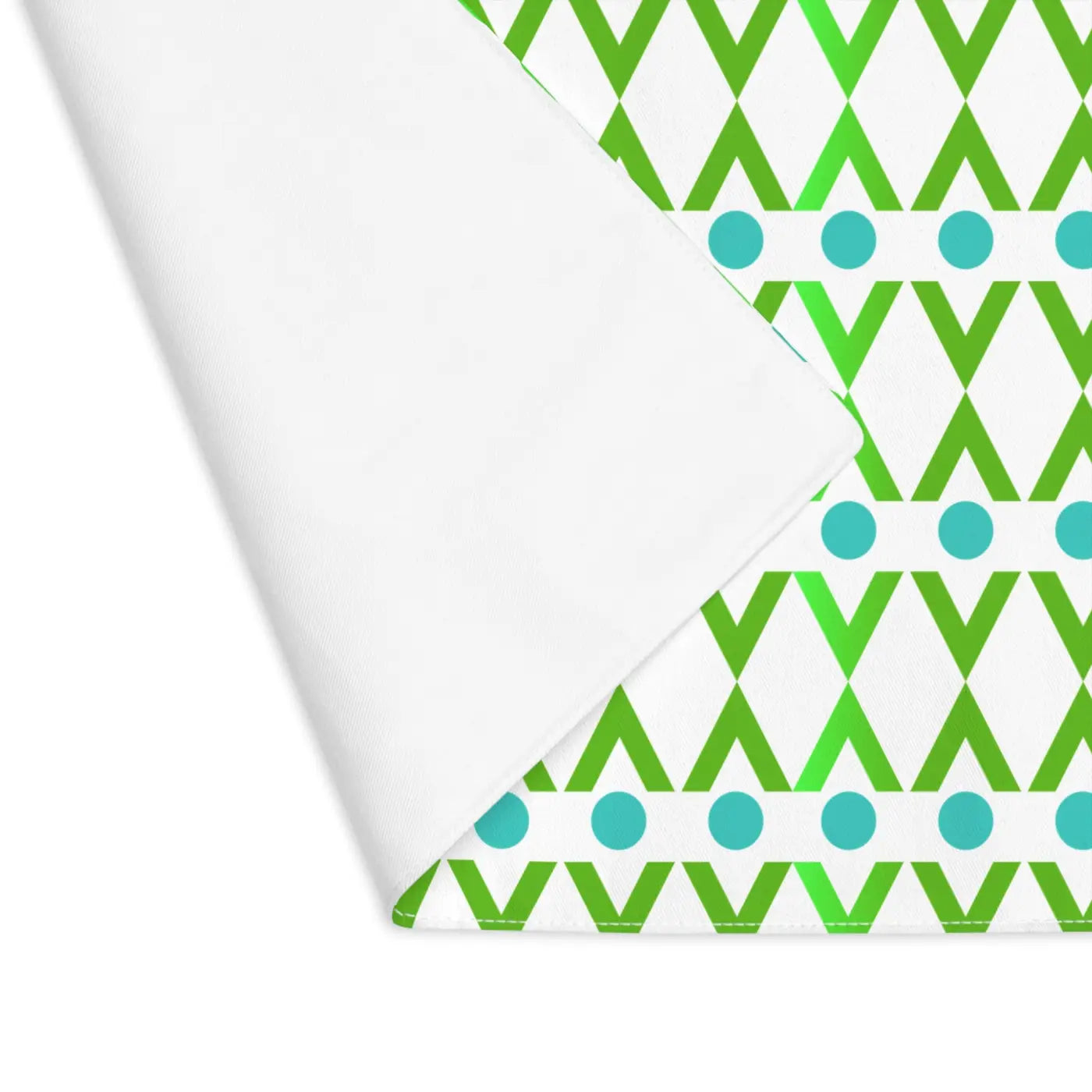 Cyan Geometrical Pattern Placemat - Bold Dining Style - DipaliZ