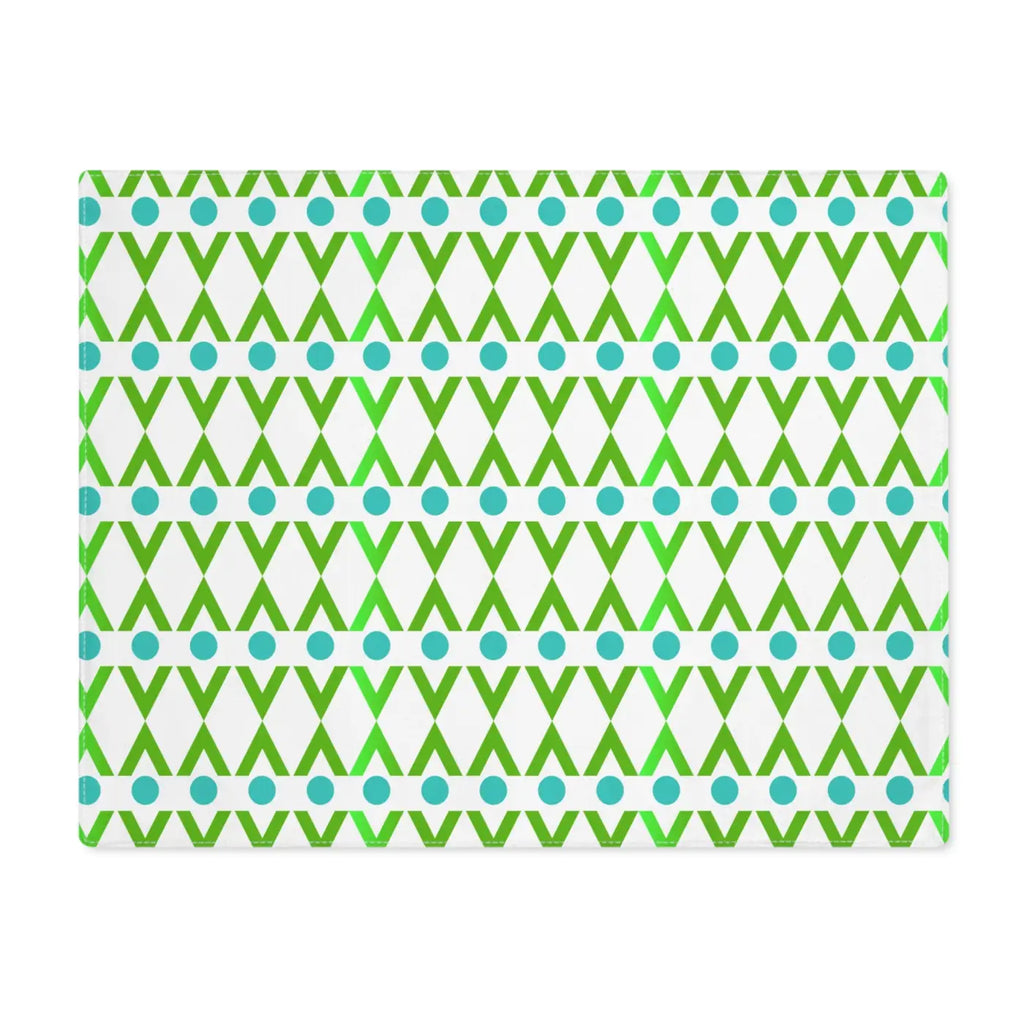 Cyan Geometrical Pattern Placemat - Bold Dining Style - DipaliZ