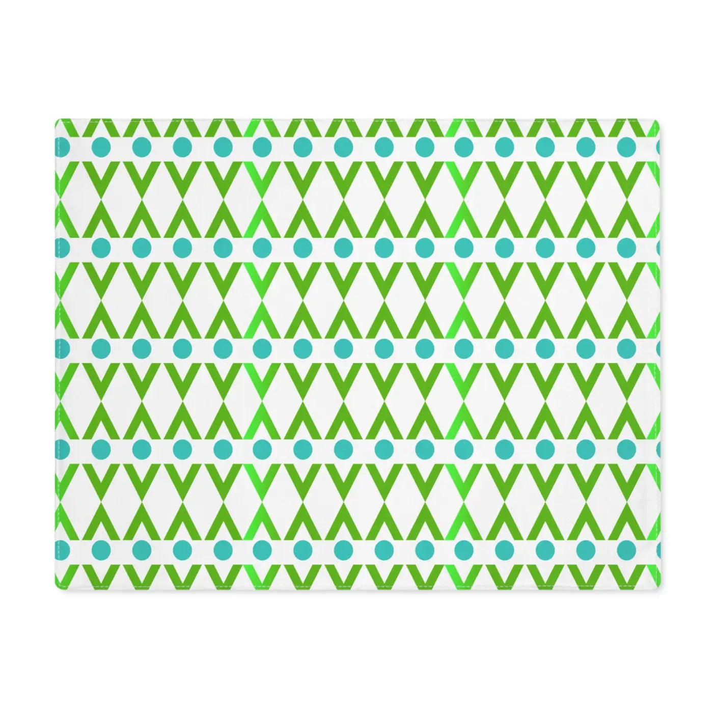 Cyan Geometrical Pattern Placemat - Bold Dining Style - DipaliZ