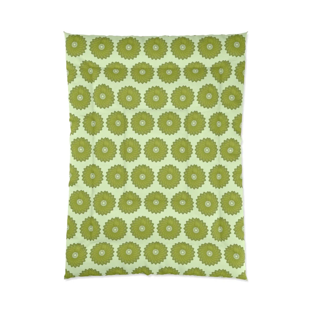 Green Leaves Comforter - Sustainable Cozy Bedding - DipaliZ