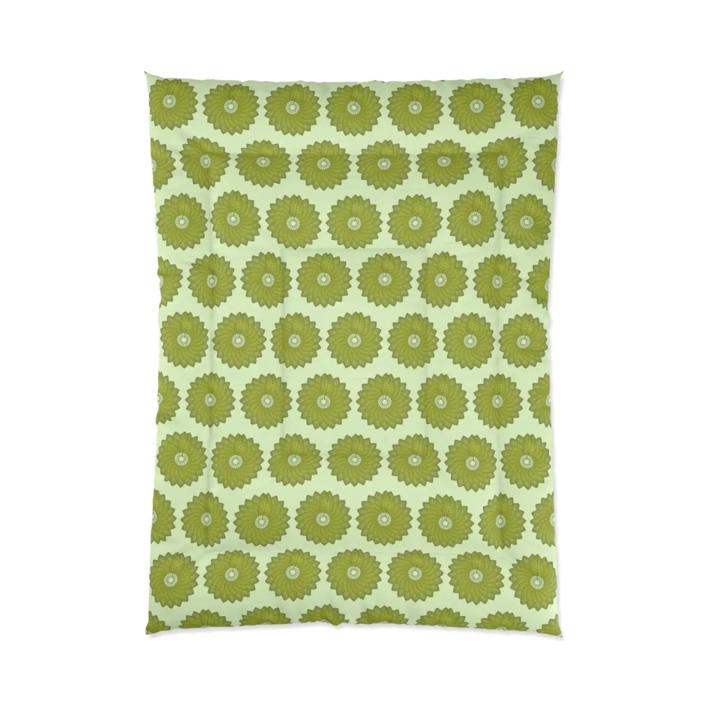 Green Leaves Comforter - Sustainable Cozy Bedding - DipaliZ