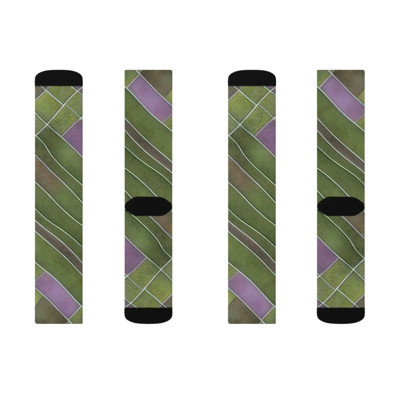 Purple Abstract Pattern Socks - Vibrant Comfort Style - DipaliZ