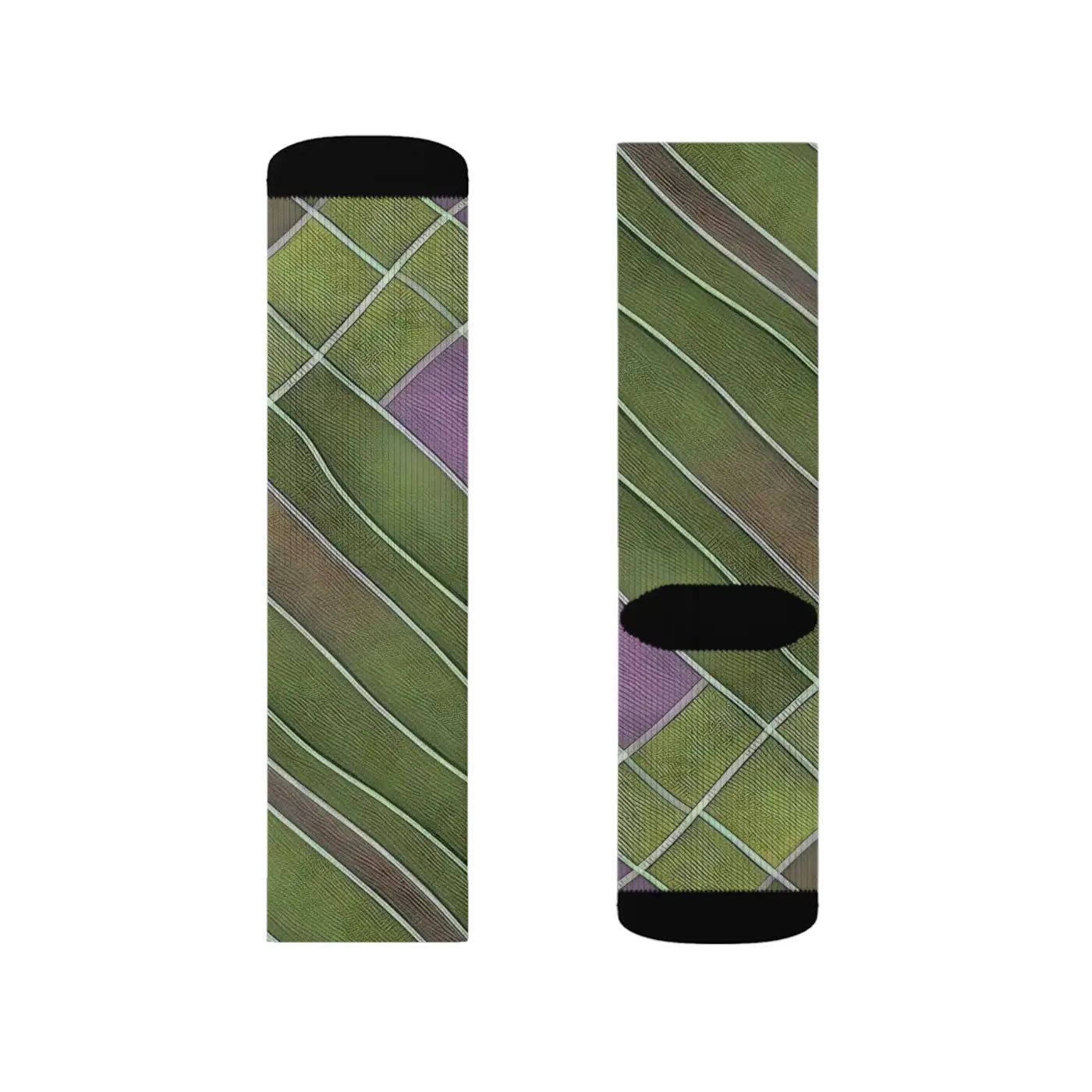 Purple Abstract Pattern Socks - Vibrant Comfort Style - DipaliZ
