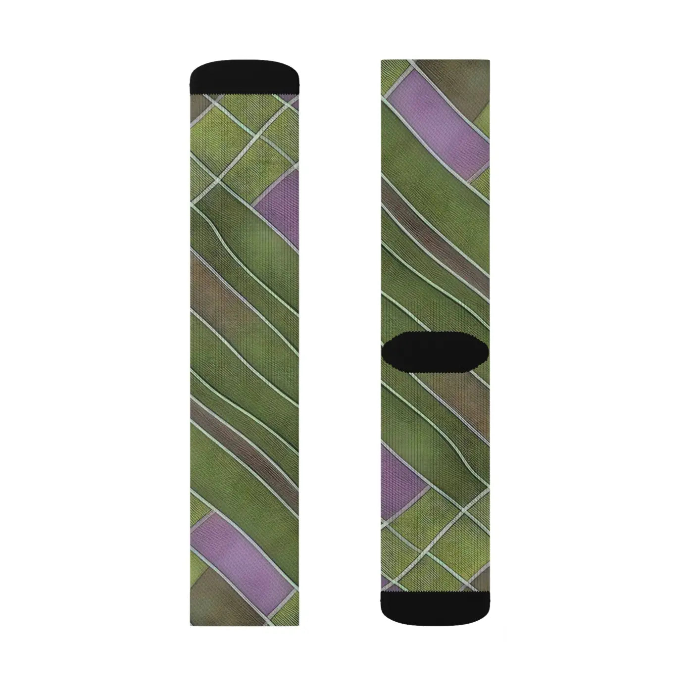 Purple Abstract Pattern Socks - Vibrant Comfort Style - DipaliZ