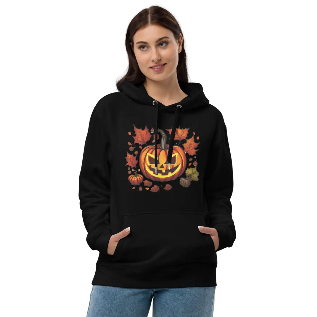 Premium Eco Hoodie - Spooky Halloween Style - DipaliZ