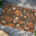 Halloween Pumpkins Doormat - Autumn Leaves Tufted Coir - DipaliZ