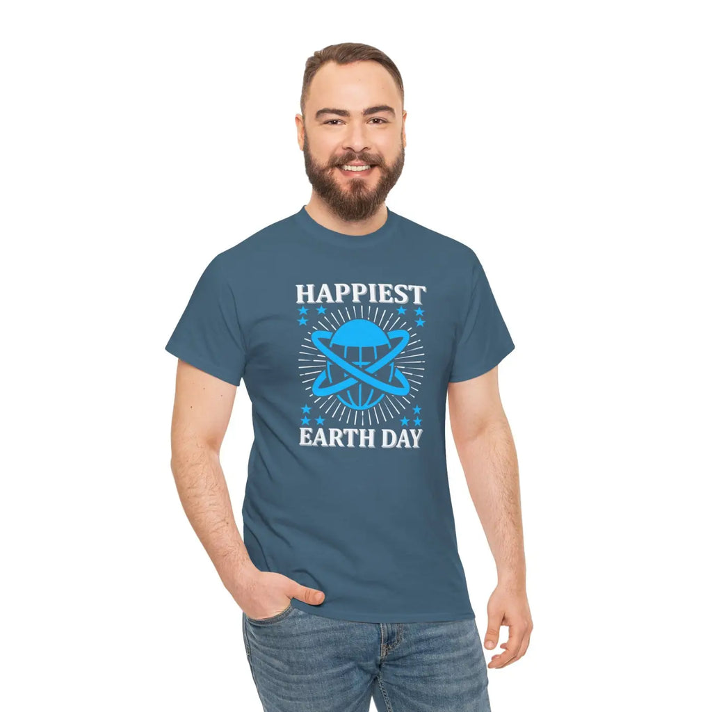 Happiest Earth Day Tee - Sustainable Unisex Cotton - DipaliZ