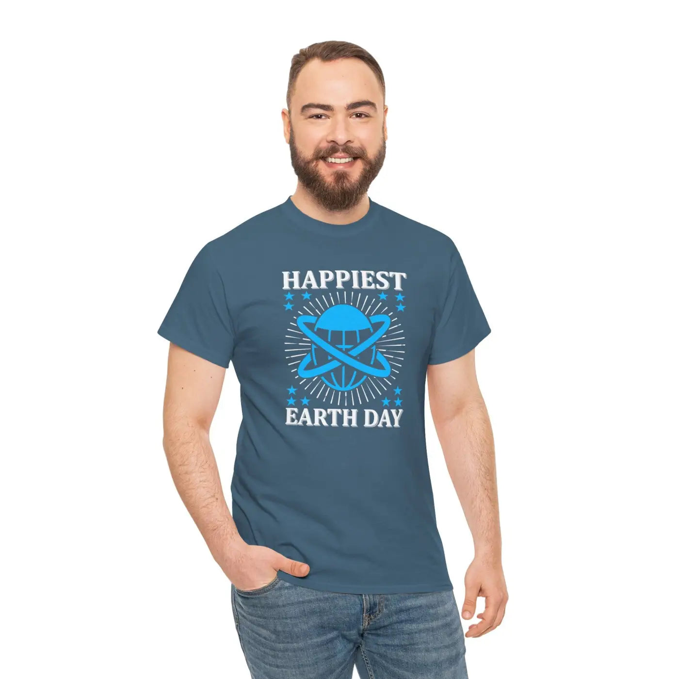 Happiest Earth Day Tee - Sustainable Unisex Cotton - DipaliZ
