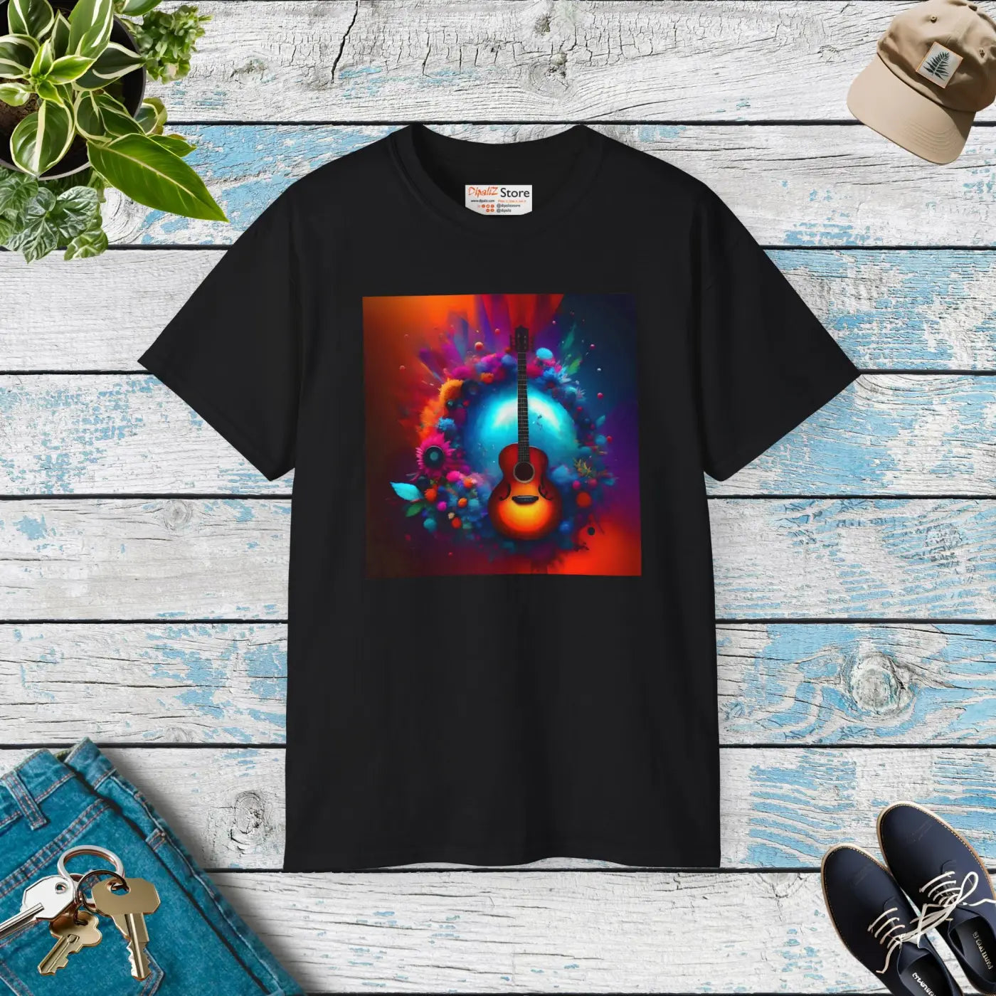 Vibrant Music Unisex Ultra Cotton Tee - Bold Expression - DipaliZ