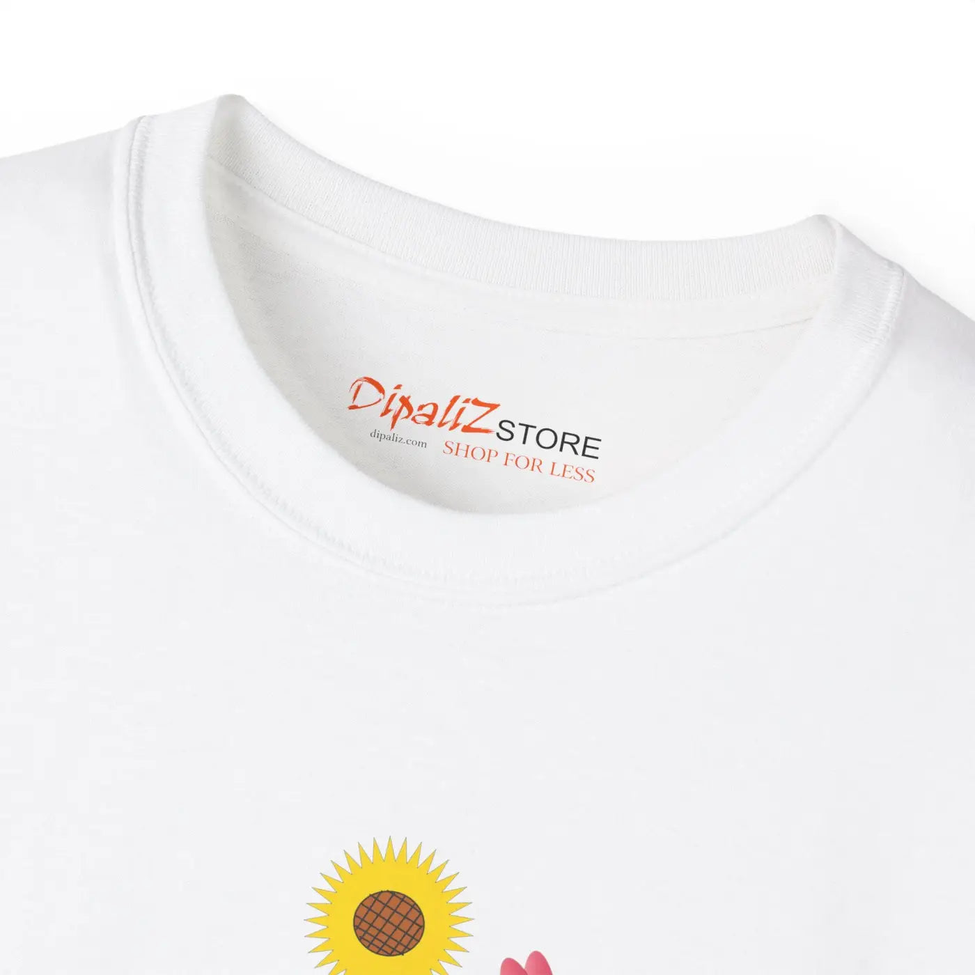 Heart with Flowers Ultra Cotton Tee - Floral Design - DipaliZ