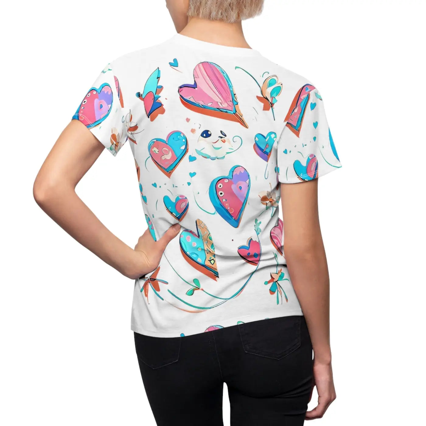 Women's Aop Cut and Sew Tee - Bold Statement Style - DipaliZ