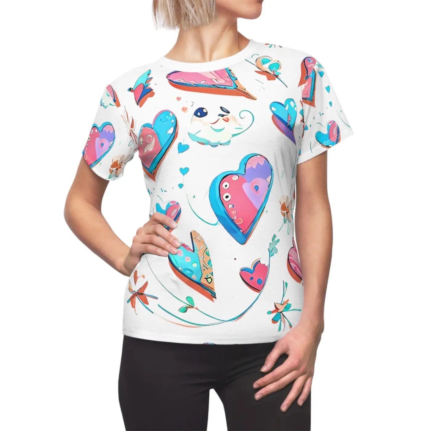 Women's Aop Cut and Sew Tee - Bold Statement Style - DipaliZ