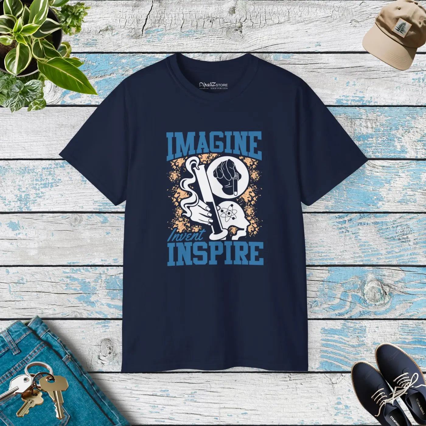 Imagine Inspire Science Tee - Ultra Cotton Comfort - DipaliZ