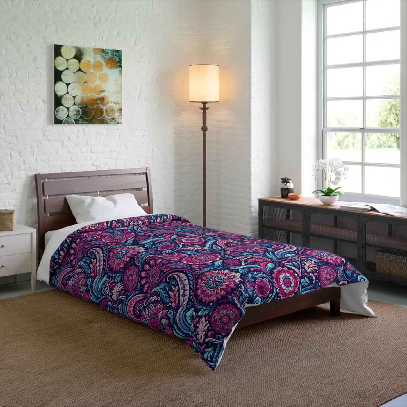 Cozy Indian Pattern Comforter - Eco-Friendly Gifts for Her - DipaliZ