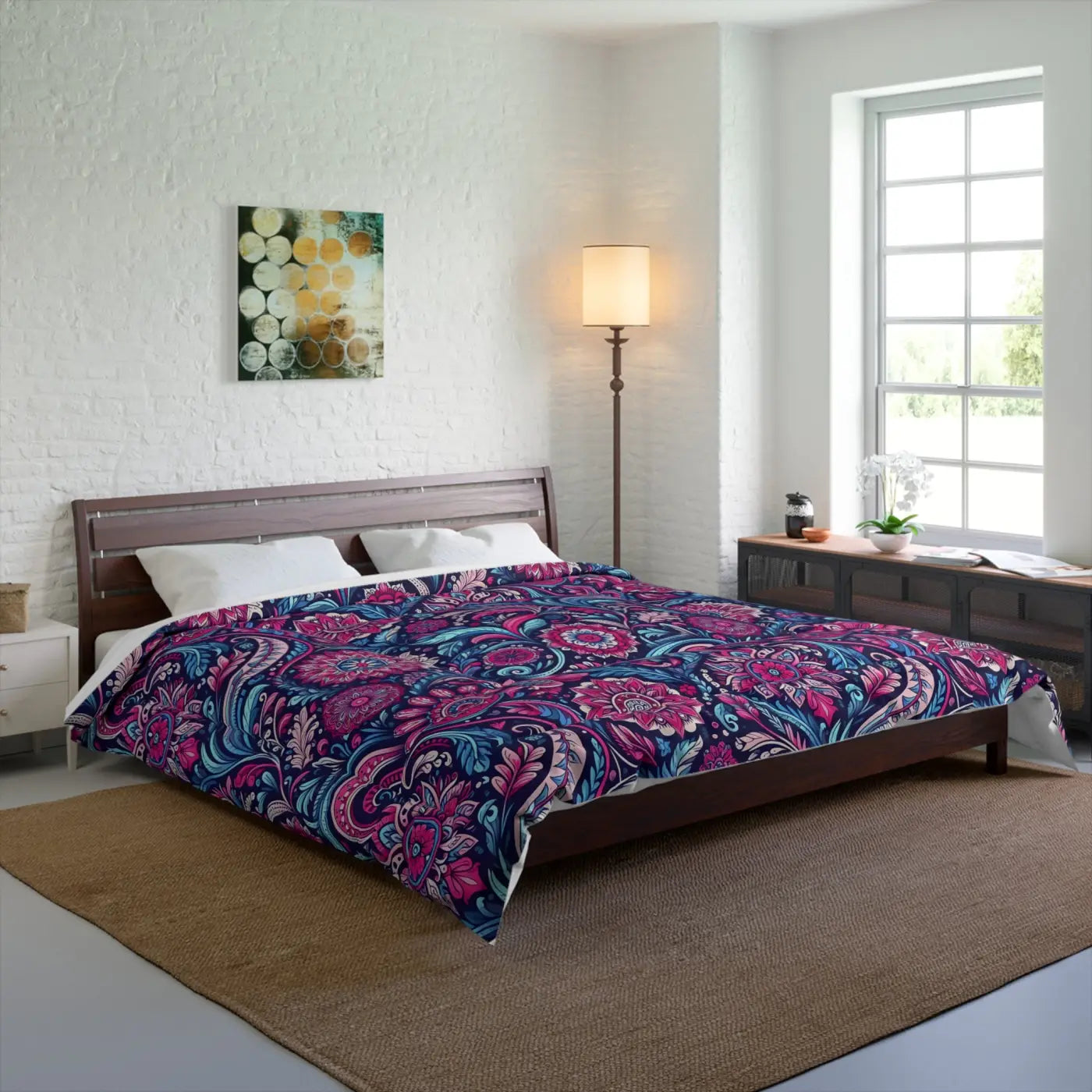 Cozy Indian Pattern Comforter - Eco-Friendly Gifts for Her - DipaliZ