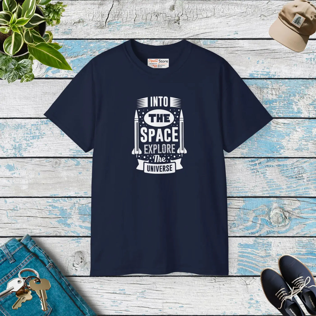 Ultra Cotton Tee Into the Space - Explore the Universe - DipaliZ