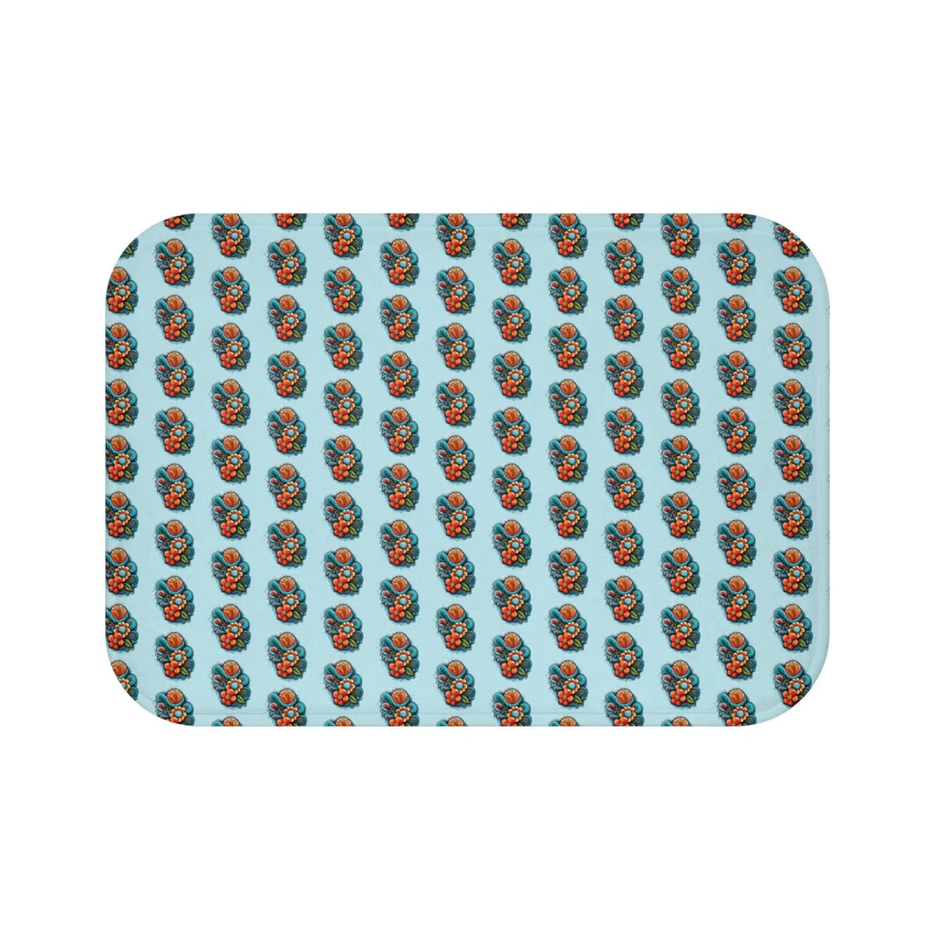 Intricate Flowers Bath Mat - Luxury Bathroom Comfort - DipaliZ