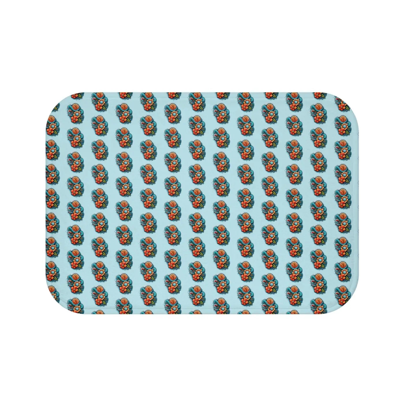 Intricate Flowers Bath Mat - Luxury Bathroom Comfort - DipaliZ