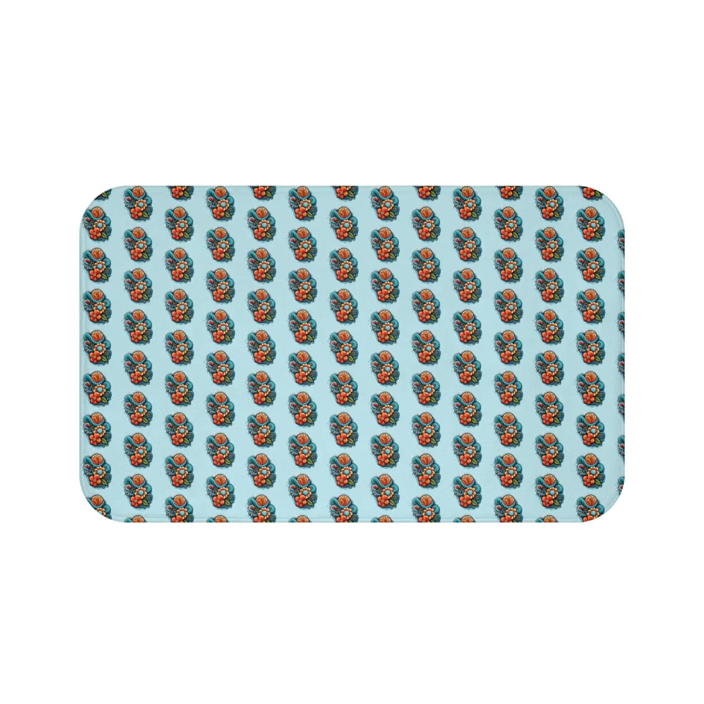 Intricate Flowers Bath Mat - Luxury Bathroom Comfort - DipaliZ