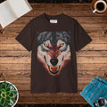 Fierce Wolf Unisex Ultra Cotton Tee - Bold Graphic Print - DipaliZ