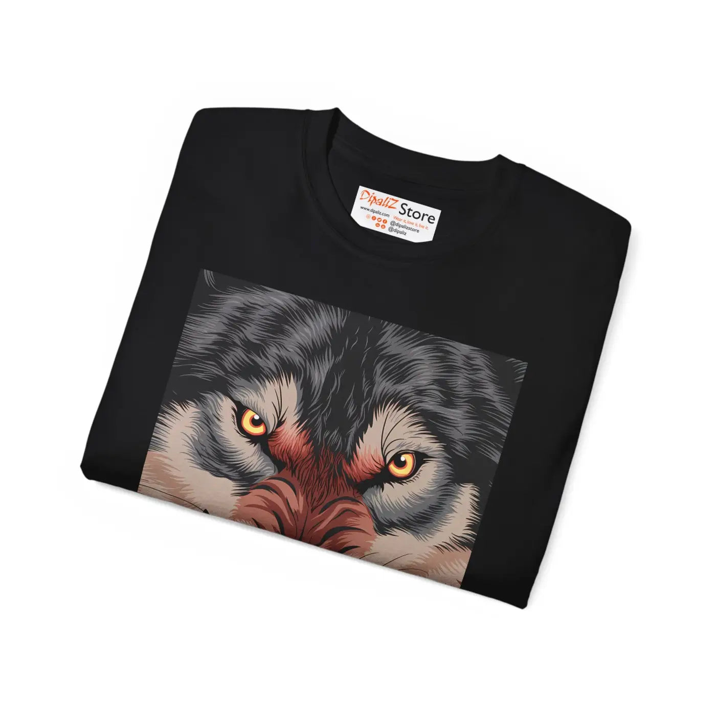 Fierce Wolf Unisex Ultra Cotton Tee - Bold Graphic Print - DipaliZ