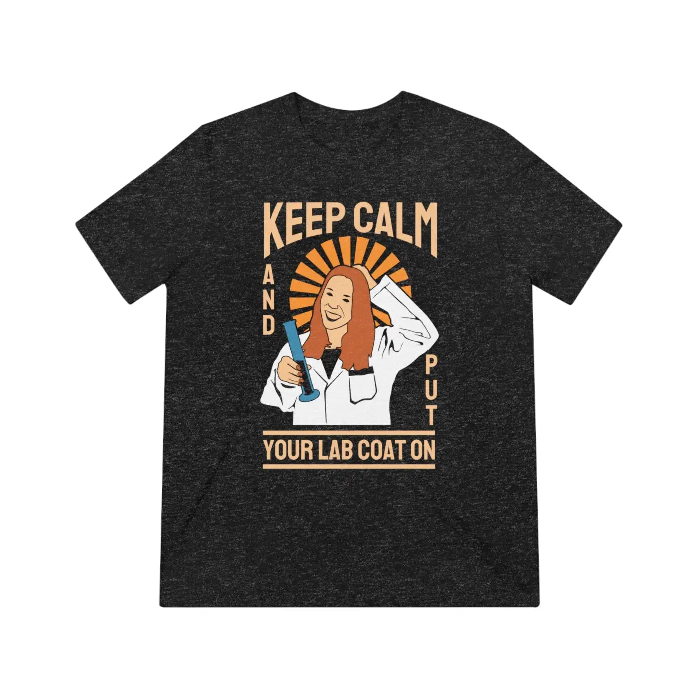 Lab Coat Lovers Unisex Triblend Tee - Keep Calm Design - DipaliZ