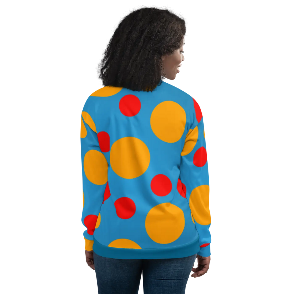 Bomber Jacket - Large Colorful Polka Dots - DipaliZ