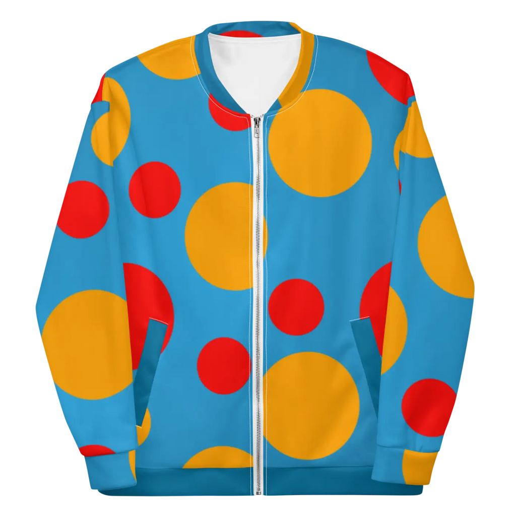 Bomber Jacket - Large Colorful Polka Dots - DipaliZ