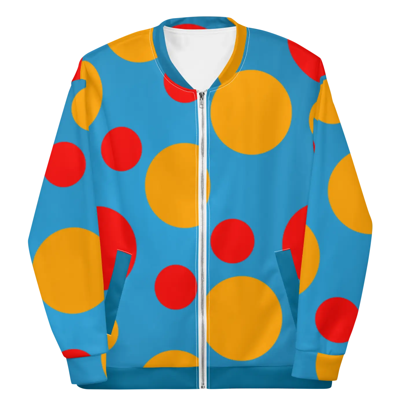 Bomber Jacket - Large Colorful Polka Dots - DipaliZ
