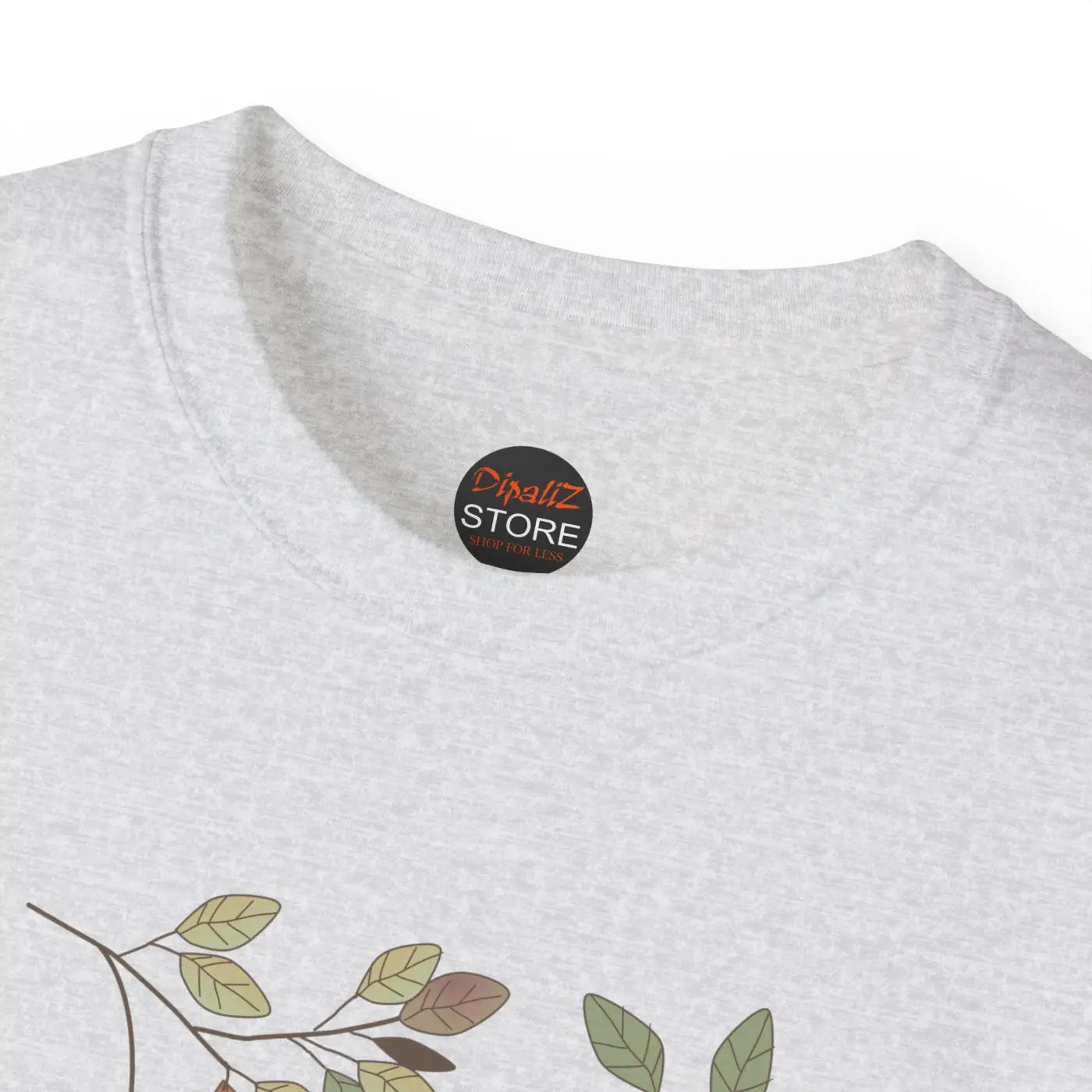 Unisex Cotton Tee - Fall Foliage Leaf Design - DipaliZ