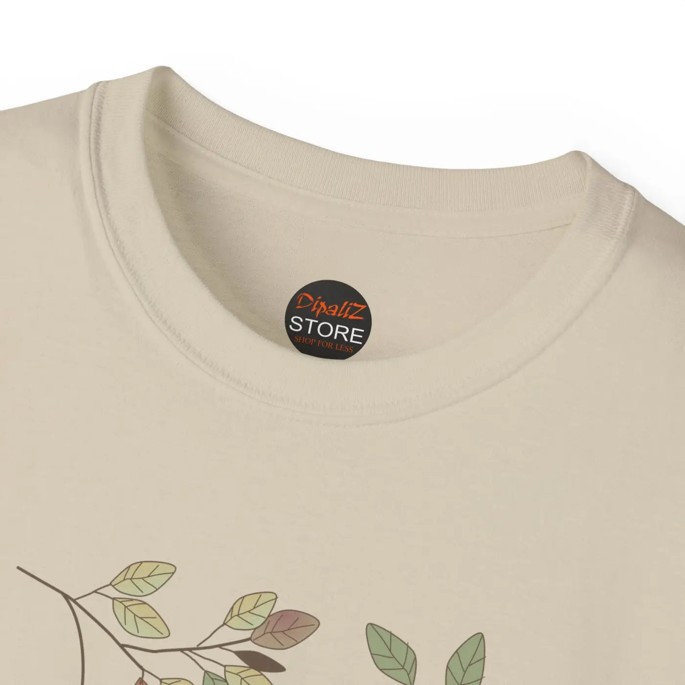 Unisex Cotton Tee - Fall Foliage Leaf Design - DipaliZ