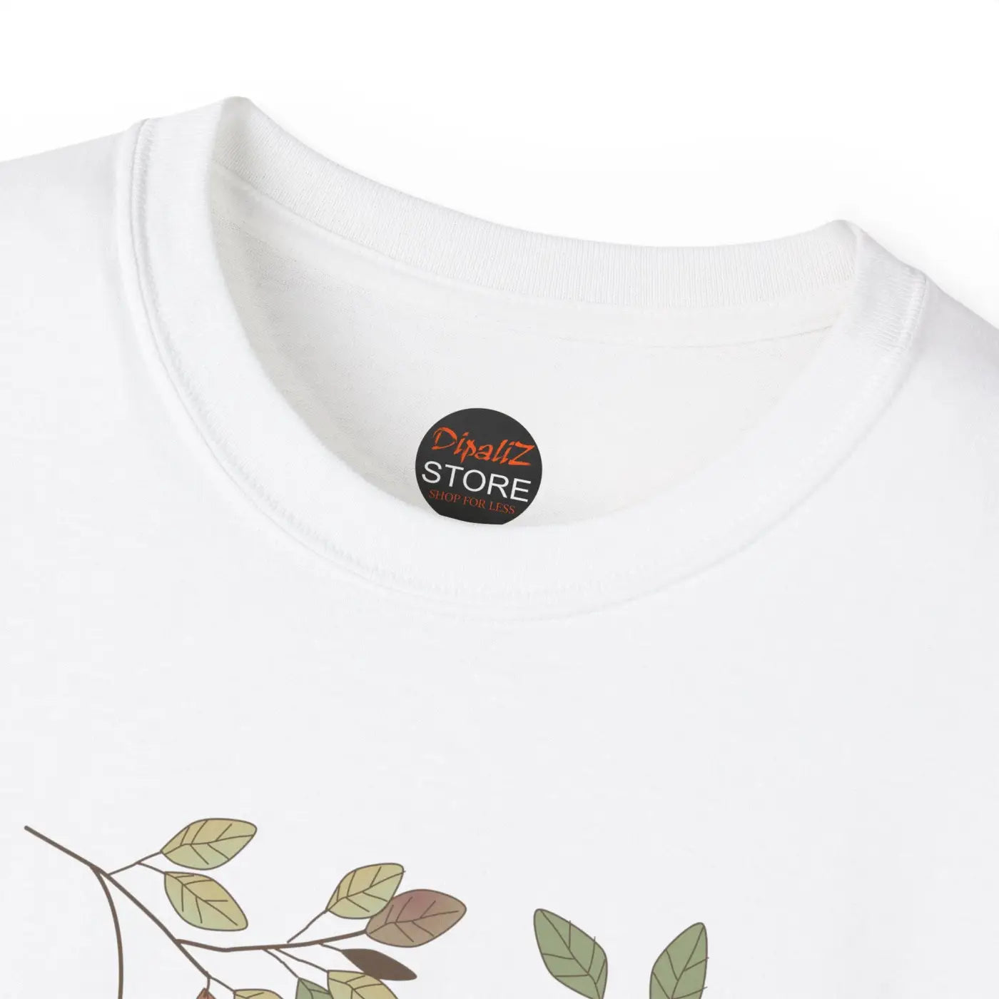 Unisex Cotton Tee - Fall Foliage Leaf Design - DipaliZ