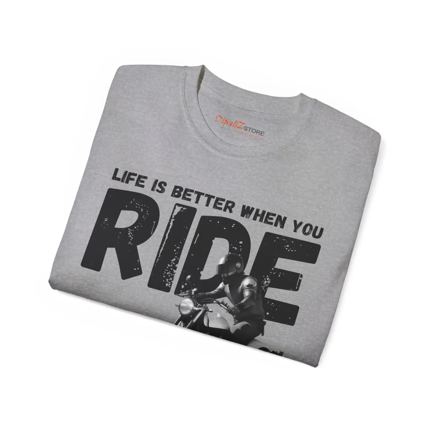 Unisex Ultra Cotton Tee - Motorcycle Freedom Ride - DipaliZ