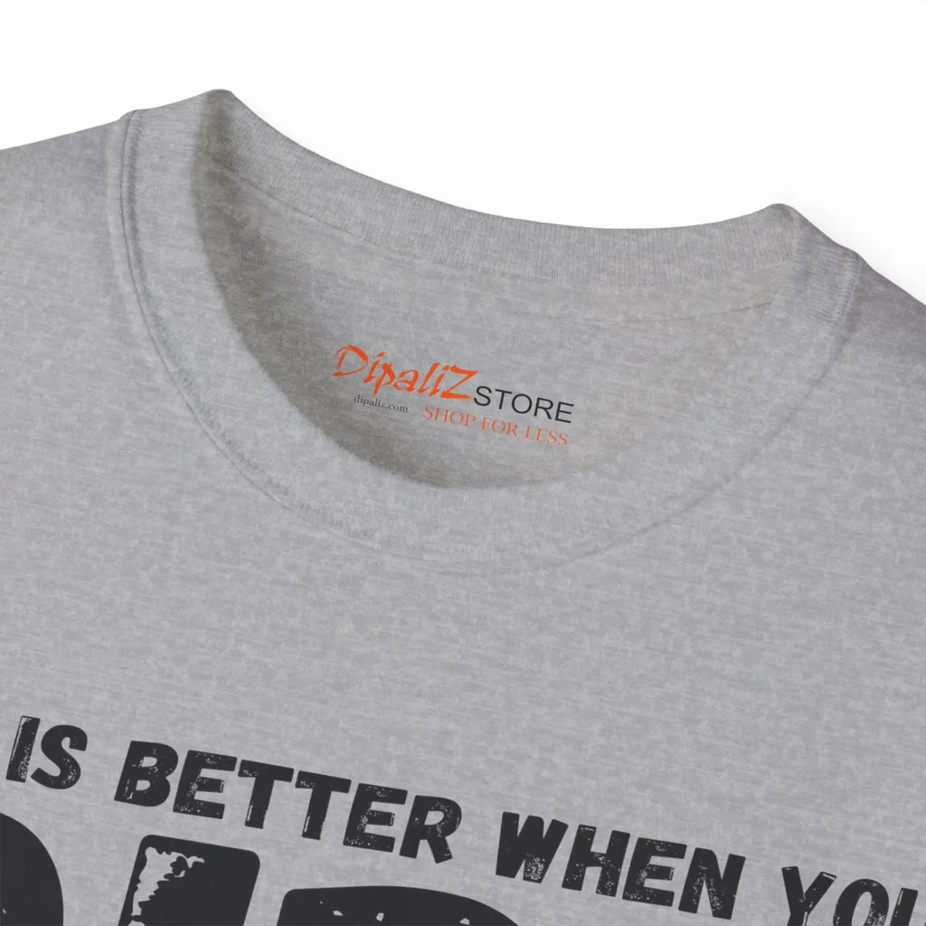 Unisex Ultra Cotton Tee - Motorcycle Freedom Ride - DipaliZ