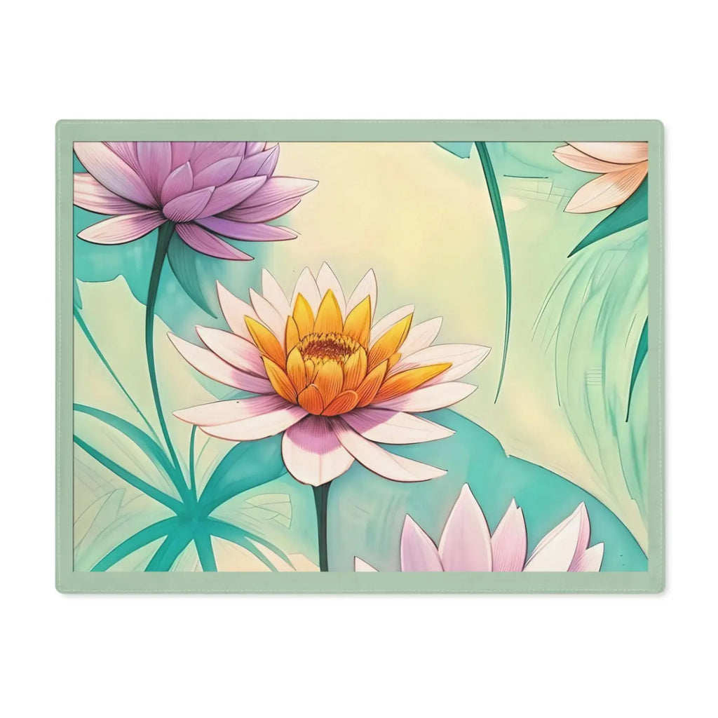 Lotus Flowers Cotton Placemats - Eco-Friendly Gifts - DipaliZ