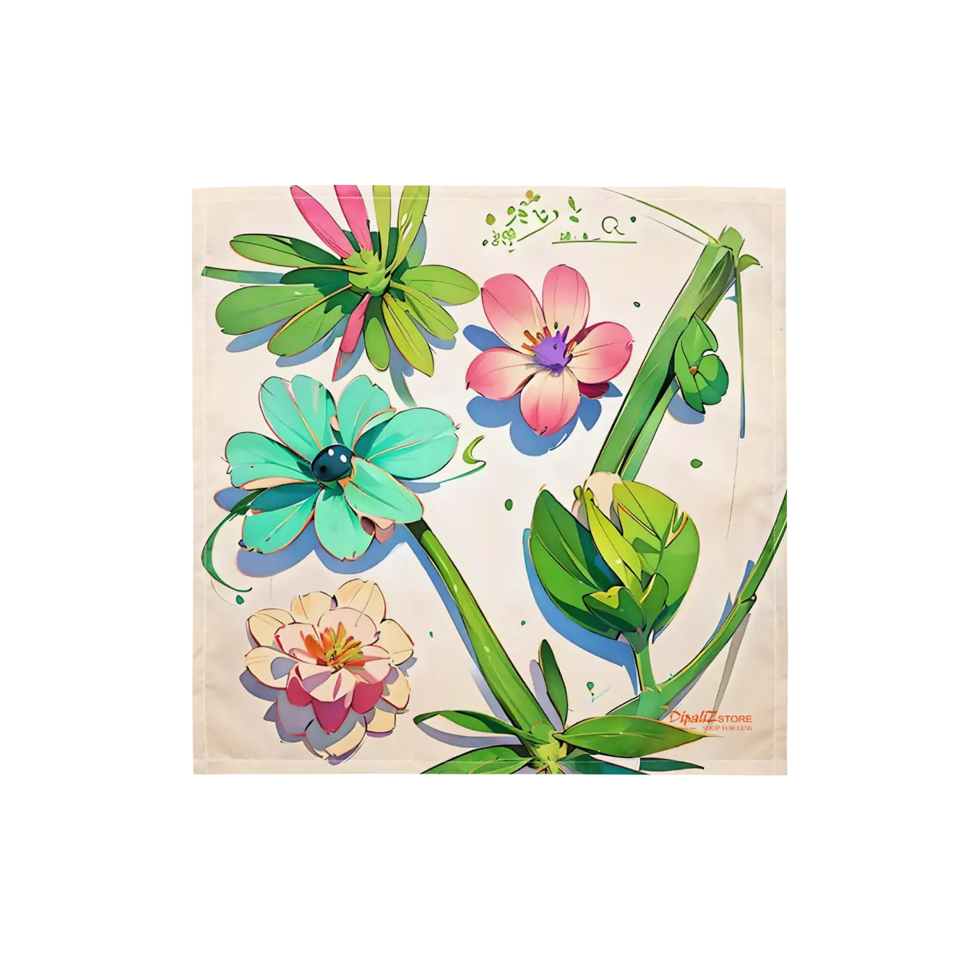 Print Bandana - Lovely Flowers Nature Scarf - DipaliZ